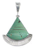 Sterling Silver Turquoise Inlay Southwestern Pendant Jewelry VX55673